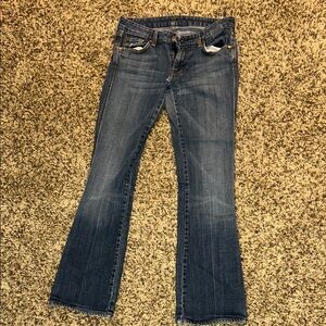 7 For All Mankind Medium Blue Boot Cut Jeans